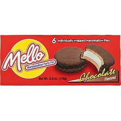 Foto van Mello marshmallow party pie chocolate flavored 6 stuks 170g bij jumbo