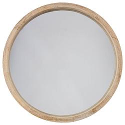 Foto van 4goodz ronde spiegel van hout 52 cm doorsnede - 5 cm diep