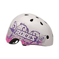 Foto van Roces tattoo aggressive helm wit/blauw/roze maat 48-52