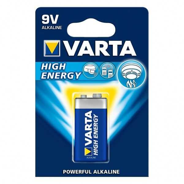 Foto van Batterij alkaline 9 volt varta