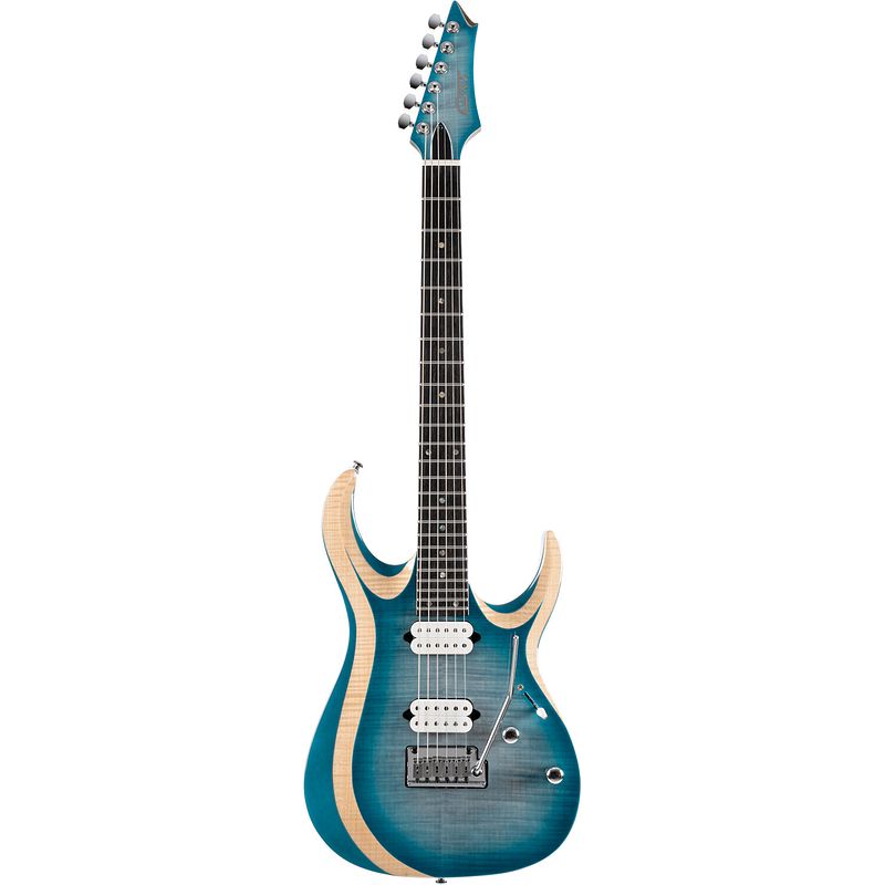 Foto van Cort x700 duality ii polar ice burst elektrische gitaar met gigbag