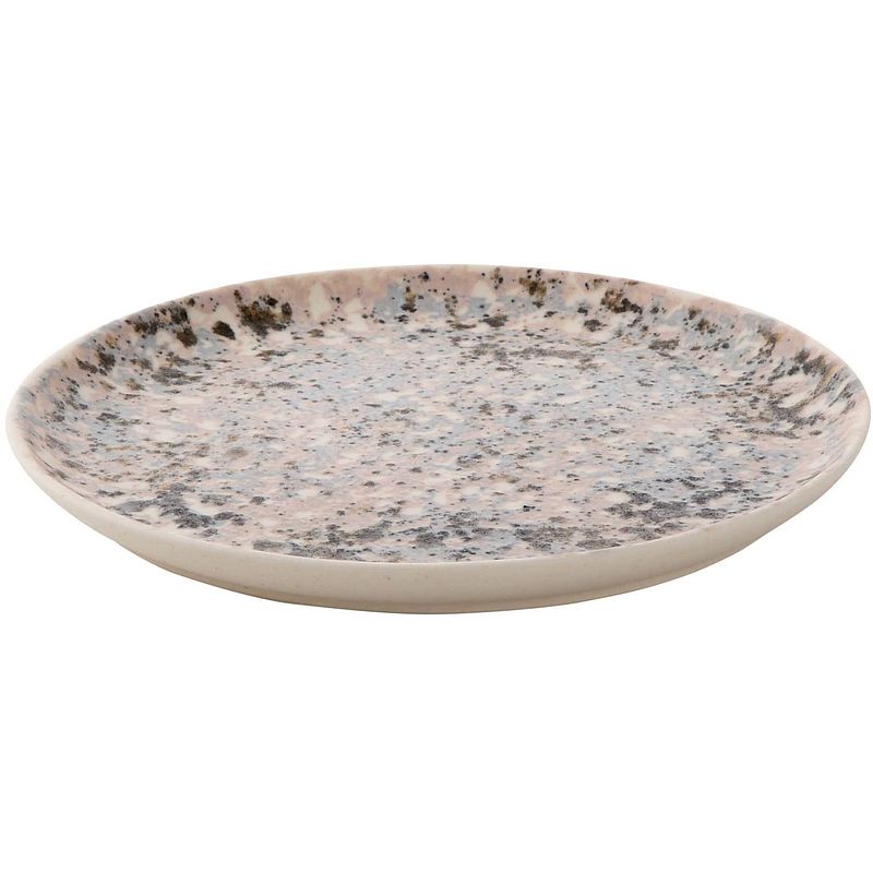 Foto van Palmer bord confetti 21.5 cm roze stoneware 1 stuk(s)