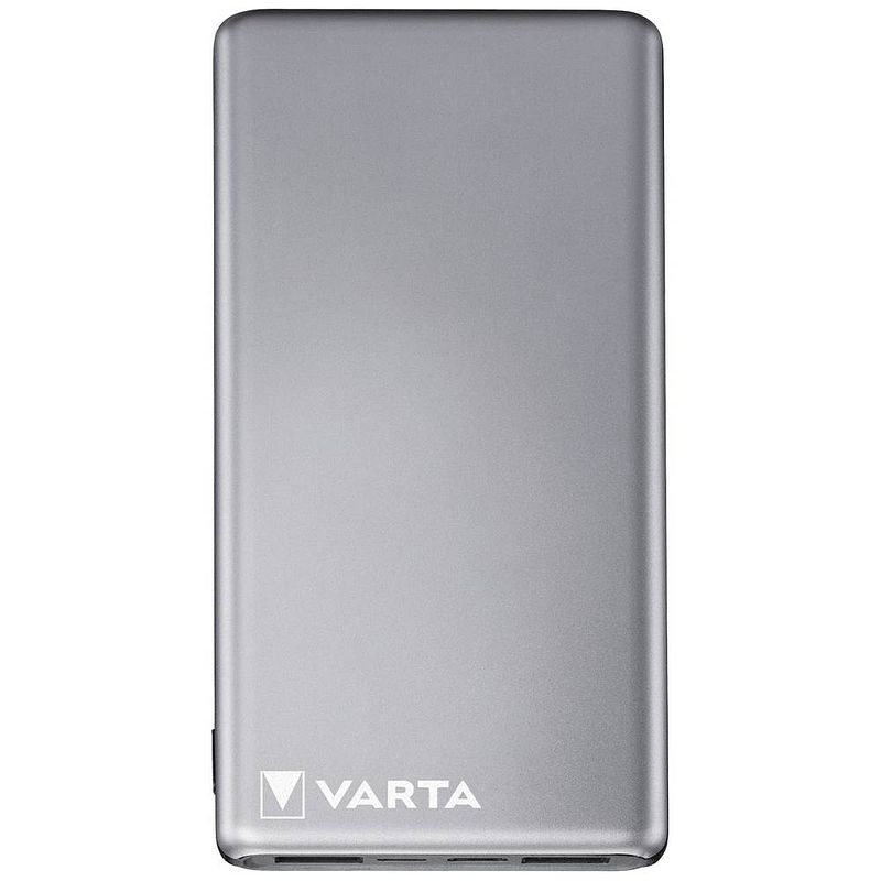 Foto van Varta power bank fast energy 20000 powerbank 20000 mah quick charge 3.0 lipo usb-c grijs