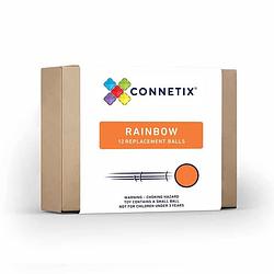 Foto van Connetix magnetische tegels knikkerbaanballen regenboog 12 stuks