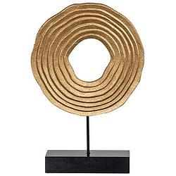 Foto van Beeld hinde - goud - mdf/metaal - 30x20x5,5 cm - leen bakker