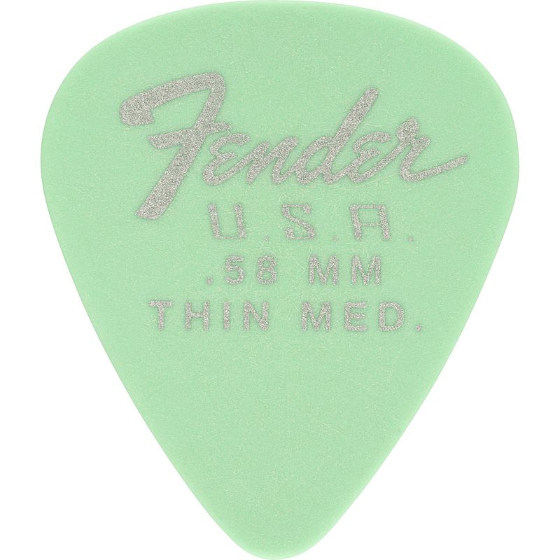 Foto van Fender dura-tone 351 thin medium plectrum (set van 12)