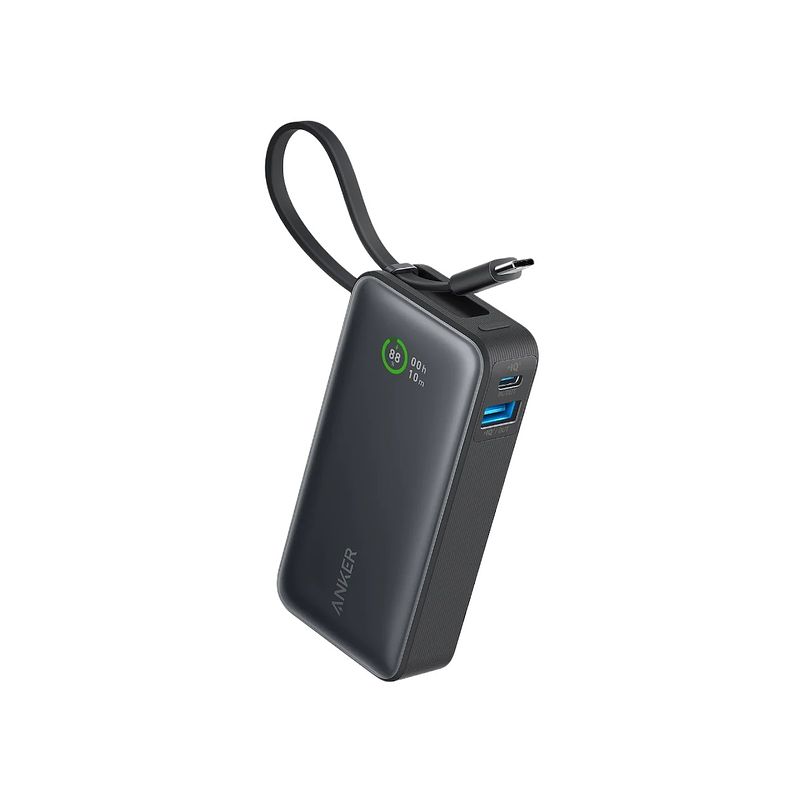 Foto van Anker 545 nano power bank 10000mah pd 30w 2c/2a waterproof powerbank zwart