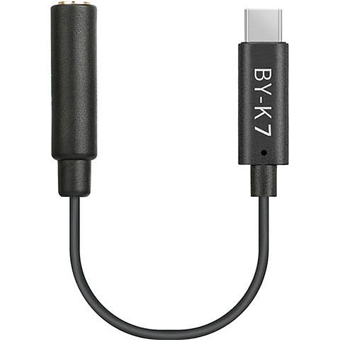 Foto van Boya universele adapter by-k7 3,5mm trs naar usb-c voor dji osmo action