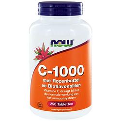 Foto van Now c-1000 rozenbottel & bioflavonoïden tabletten