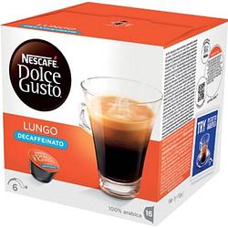 Foto van Nescafe dolce gusto koffiecups, lungo decaffeinato, pak van 16 stuks