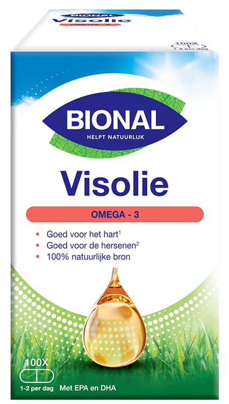 Foto van Bional visolie omega-3 vetzuren capsules 100st