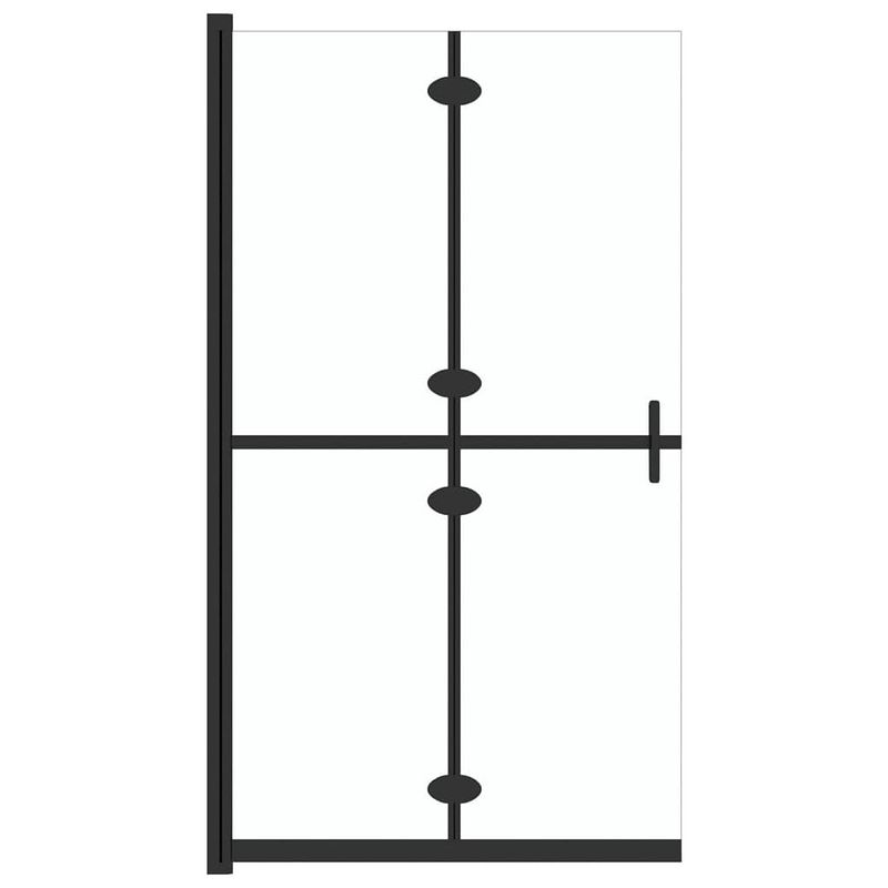 Foto van Vidaxl inloopdouchewand inklapbaar 70x190 cm esg-glas transparant