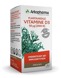 Foto van Arkocaps plantaardige vitamine d3 2000ie capsules