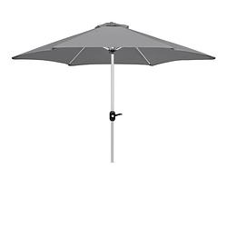 Foto van 4goodz aluminium parasol 270 cm met opdraaimechanisme - grijs