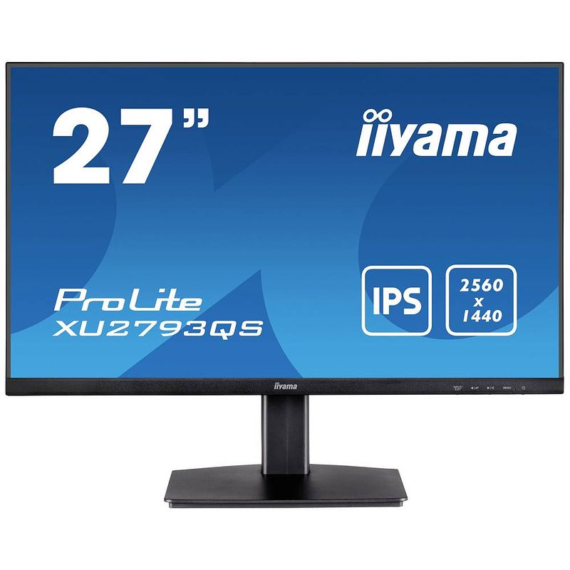 Foto van Iiyama xu2793qs-b1 led-monitor 68.6 cm (27 inch) energielabel f (a - g) 2560 x 1440 pixel wqhd 1 ms hdmi, displayport, hoofdtelefoon (3.5 mm jackplug) ips led