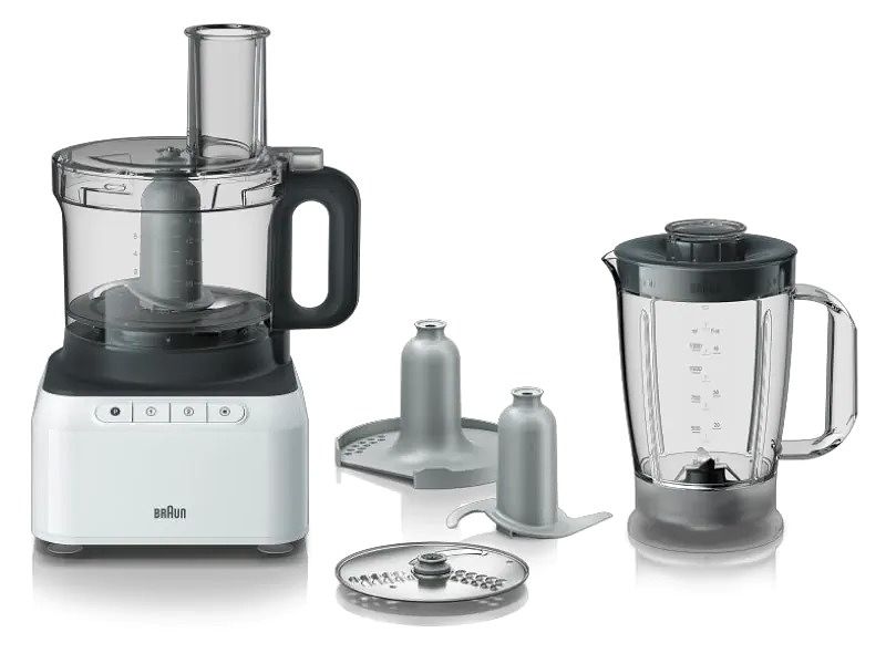 Foto van Braun fp 3131 wh foodprocessor wit