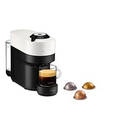 Foto van Krups nespresso yy4889fd virtue white pop coffee capsules, compact coffee maker, 4 cup maten, espresso, bluetooth