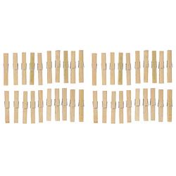 Foto van Bamboe wasknijpers - 40x - hout - 9 cm - knijpers