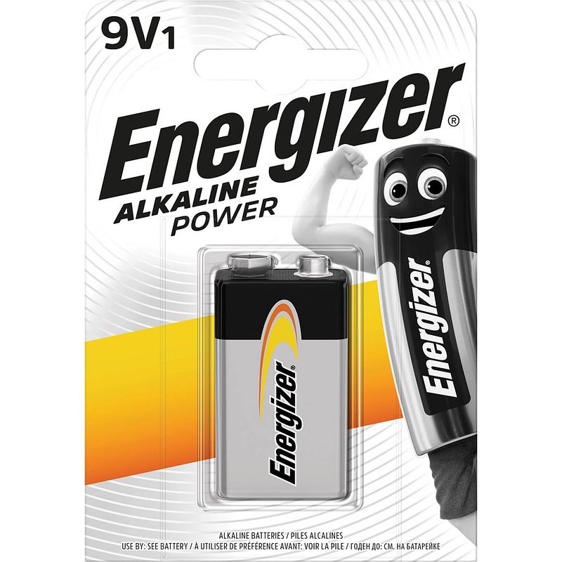 Foto van Energizer batterij alkaline power 9v, op blister