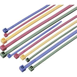 Foto van Tru components 1570835 assortiment kabelbinders 100 mm, 200 mm, 300 mm 2.50 mm groen, rood, blauw, geel 100 stuk(s)