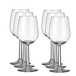 Foto van 6x luxe witte wijn glazen 230 ml bouquet - wijnglazen
