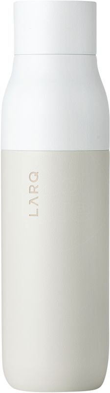 Foto van Larq zelfreinigende waterfles granite white 500 ml