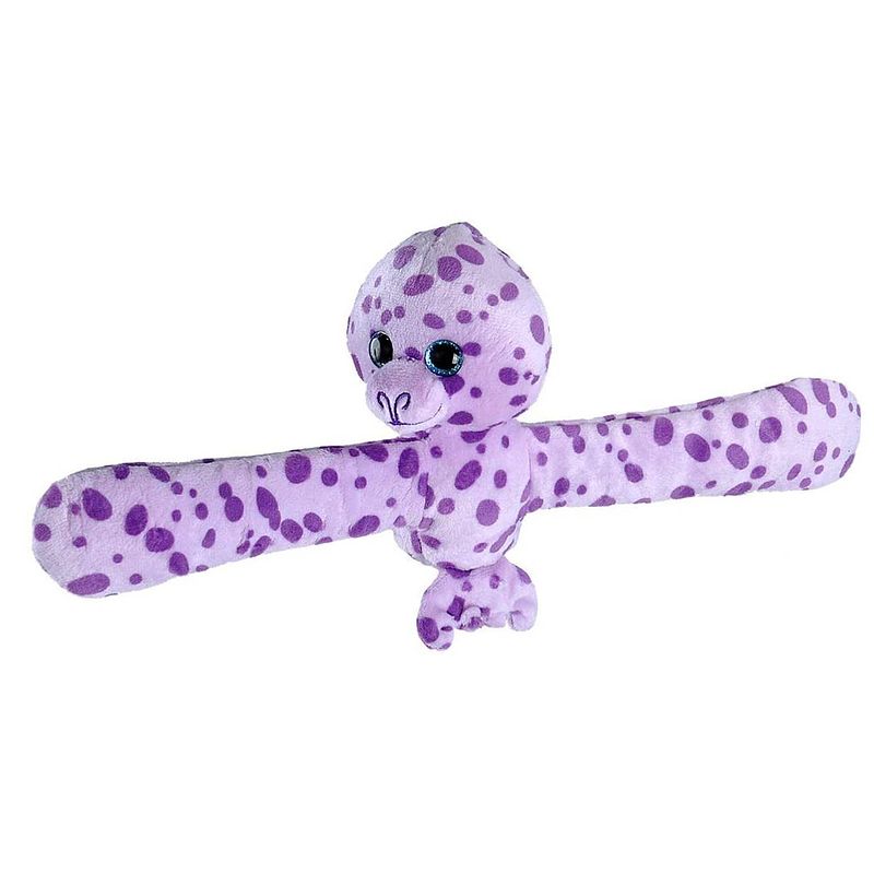 Foto van Wild republic knuffelarmband junior 20 cm pluche paars