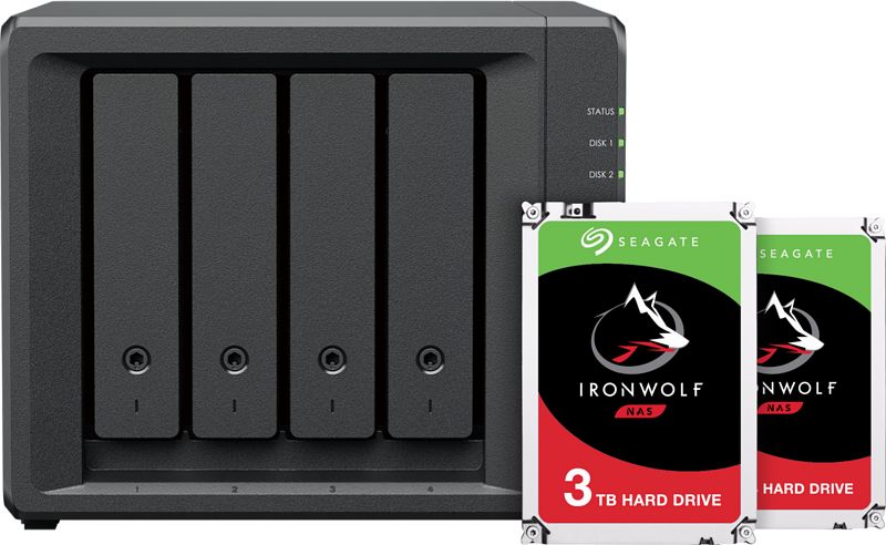 Foto van Synology ds423+ + seagate ironwolf 6tb (2x3tb)