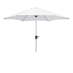 Foto van 4goodz aluminium parasol 270 cm met opdraaimechanisme - wit