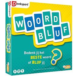 Foto van Just games kaartspel woordbluf karton blauw/groen/geel