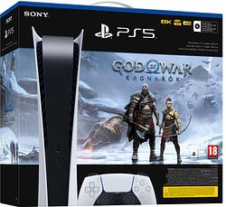 Foto van Playstation 5 digital edition + god of war ragnarok
