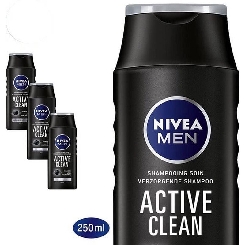 Foto van Men active clean shampoo - 4x 250ml