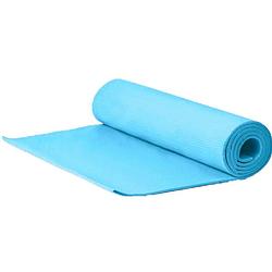 Foto van Yogamat/fitness mat blauw 180 x 51 x 1 cm - fitnessmat