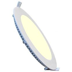 Foto van Led downlight slim pro - aigi - inbouw rond 18w - warm wit 3000k - mat wit - ø220mm