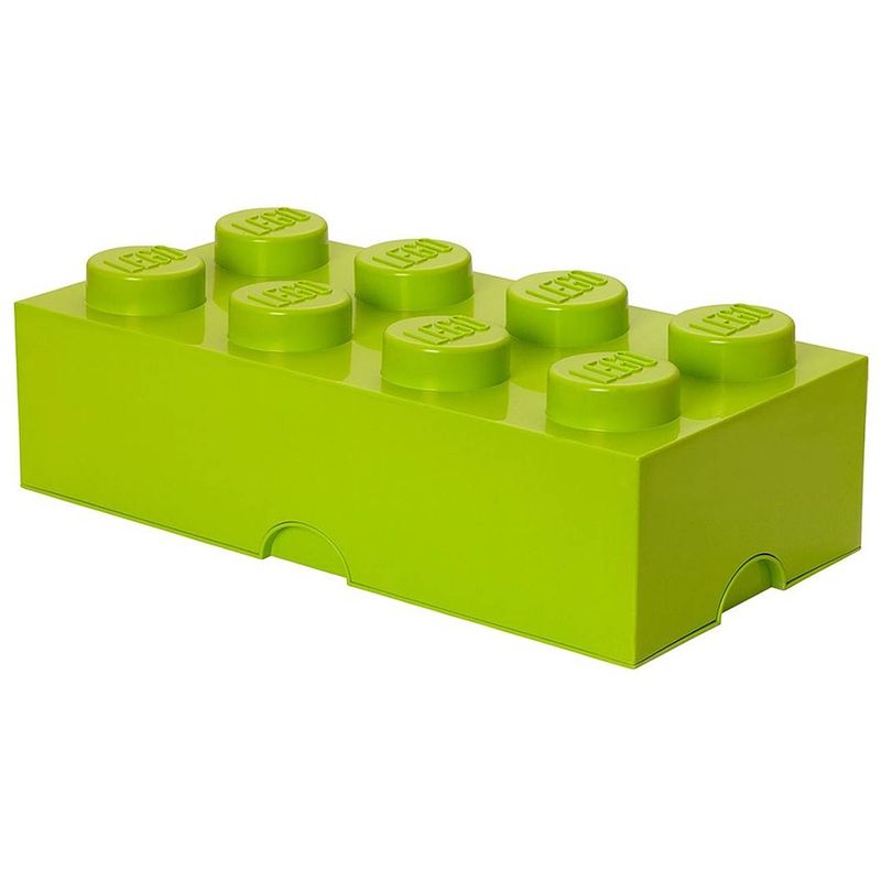 Foto van Lego brick 8 opbergbox - limegroen