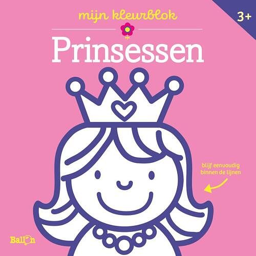 Foto van Mijn kleurblok prinsessen - paperback (9789403211909)