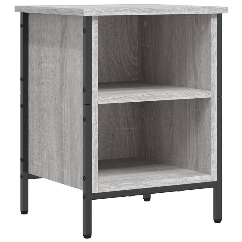 Foto van The living store - schoenenkast - 38 x 35 x 50 cm - grijs sonoma eiken