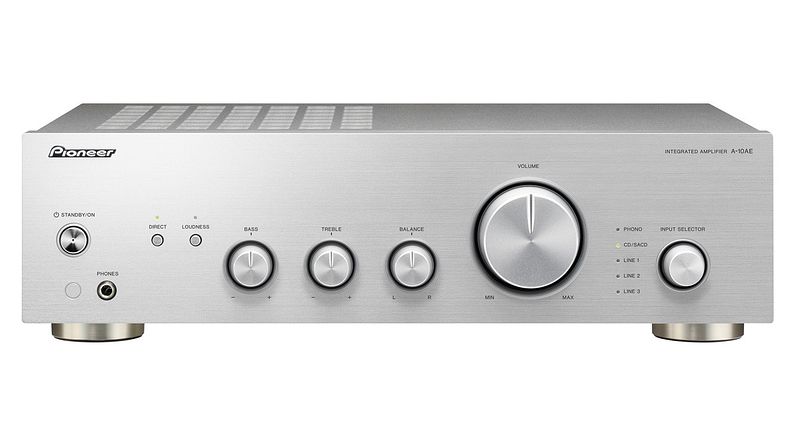 Foto van Pioneer a-10ae versterker zilver