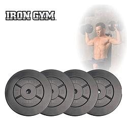 Foto van Iron gym 20 kg schijven set, 4 x 5kg - 25 mm