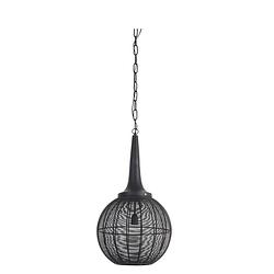 Foto van Light & living - hanglamp adrienne - 40x40x76 - zwart