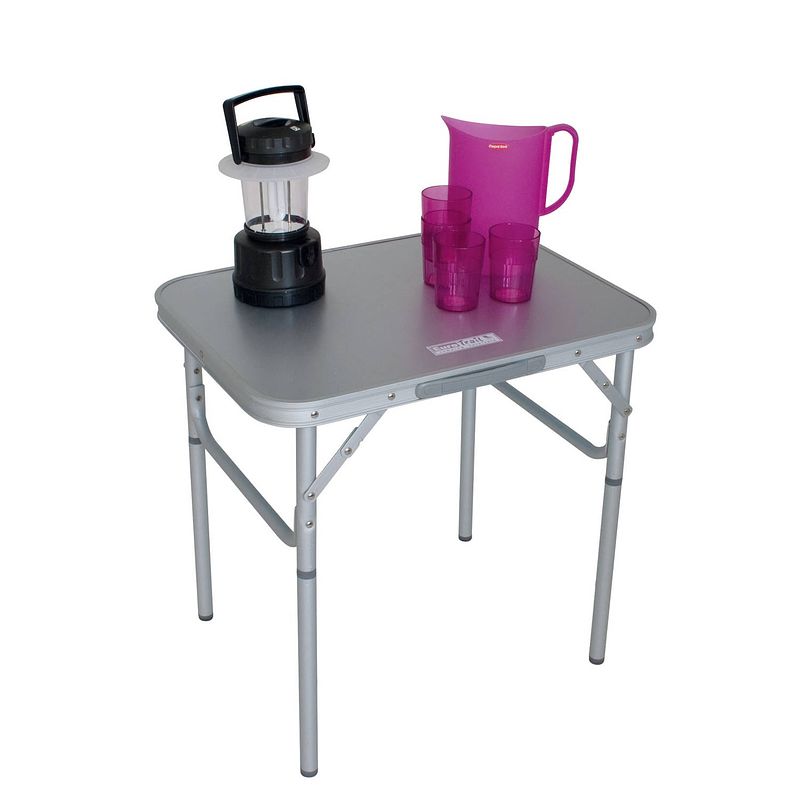 Foto van Eurotrail campingtafel sante 60 x 58 x 40 cm aluminium grijs