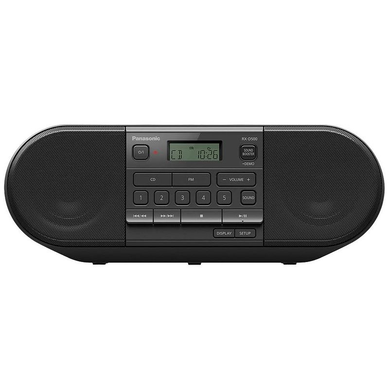 Foto van Panasonic rx-d500eg-k radio/cd-speler vhf (fm) cd, fm, usb zwart