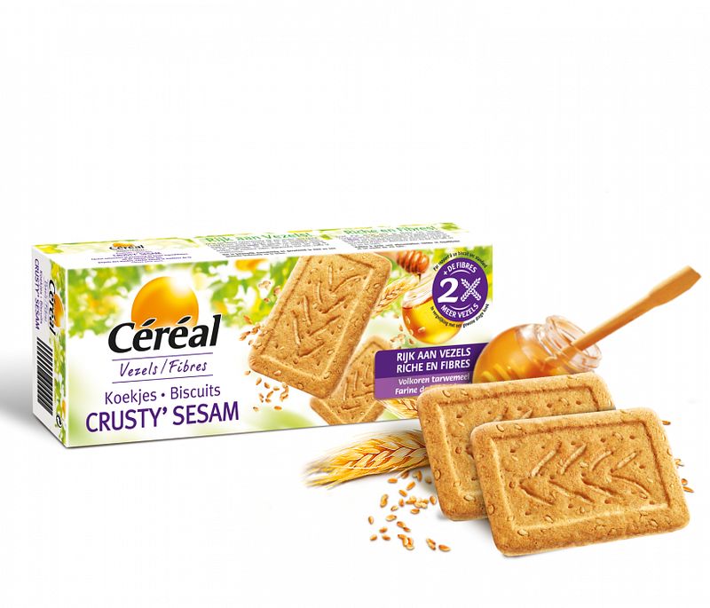 Foto van Cereal fibers crusty's sesam