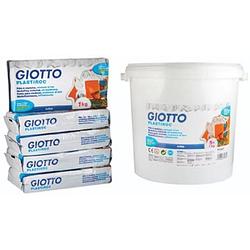Foto van Gitto plastiroc boetseerpasta, pak van 1 kg, 5 pakken in hermetisch afgesloten doos