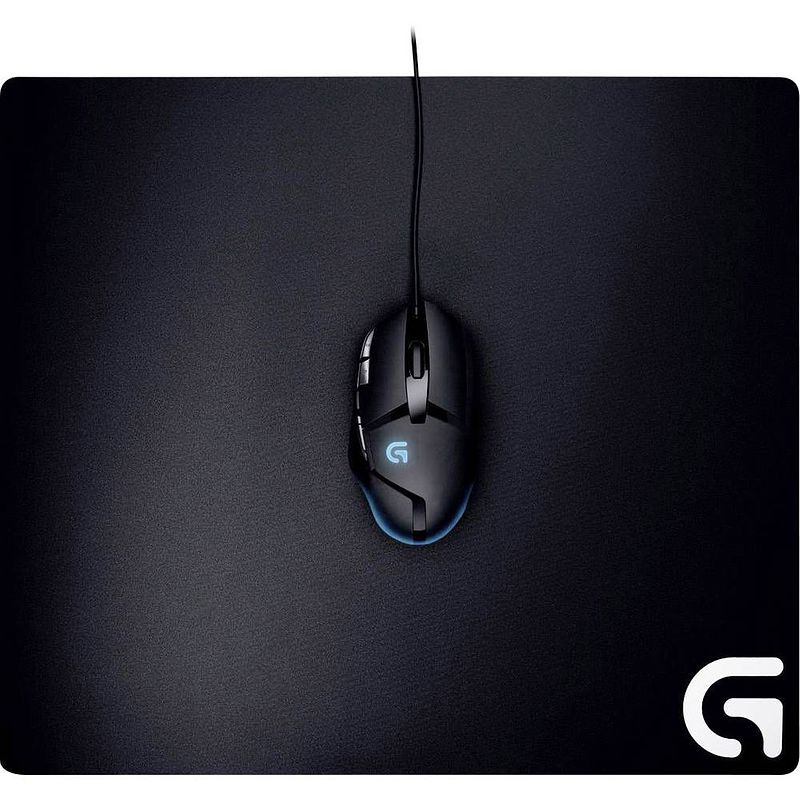 Foto van Logitech gaming g640 gaming muismat zwart (b x h x d) 460 x 3 x 400 mm