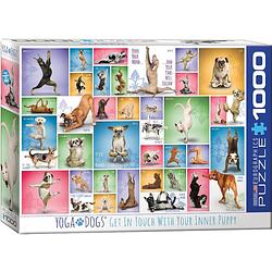 Foto van Eurographics puzzel yoga dogs - 1000 stukjes