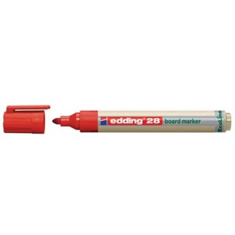 Foto van Edding whiteboardmarker ecoline e-28 rood