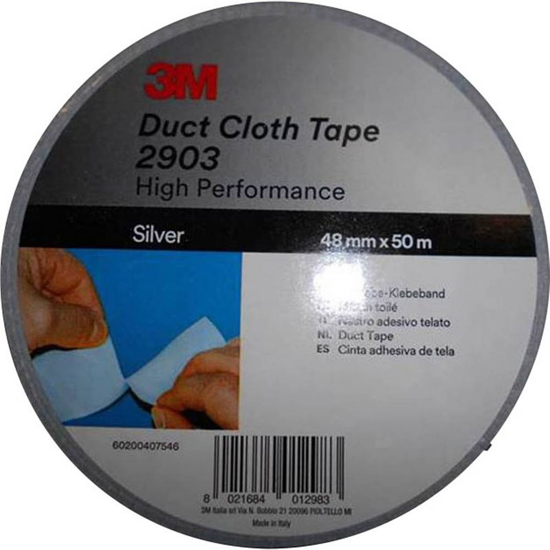 Foto van 3m 2903 2903d4850s textieltape 3m 2903 zilver (l x b) 50 m x 48 mm 1 stuk(s)