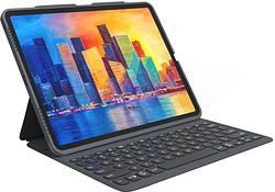 Foto van Zagg pro keys apple ipad pro (2021/2020) 12.9 inch toetsenbord hoes qwerty grijs