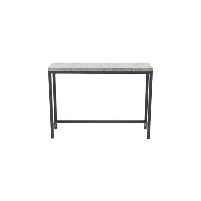 Foto van Rise sidetable 30x110 cm beton decor, zwart.